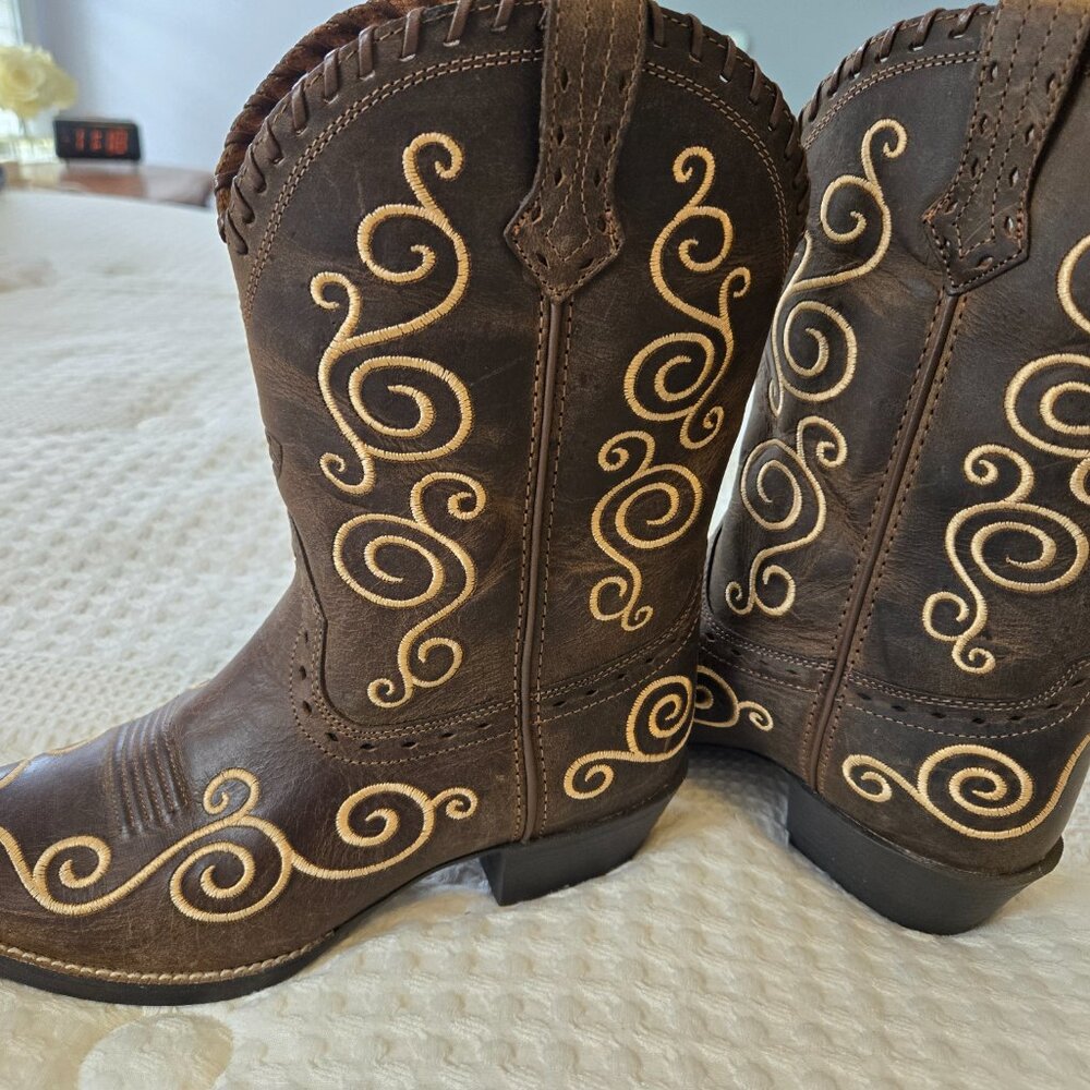 PRICE DROP**  Youth ARIAT 4LR BOOTS - Picture 2 of 7